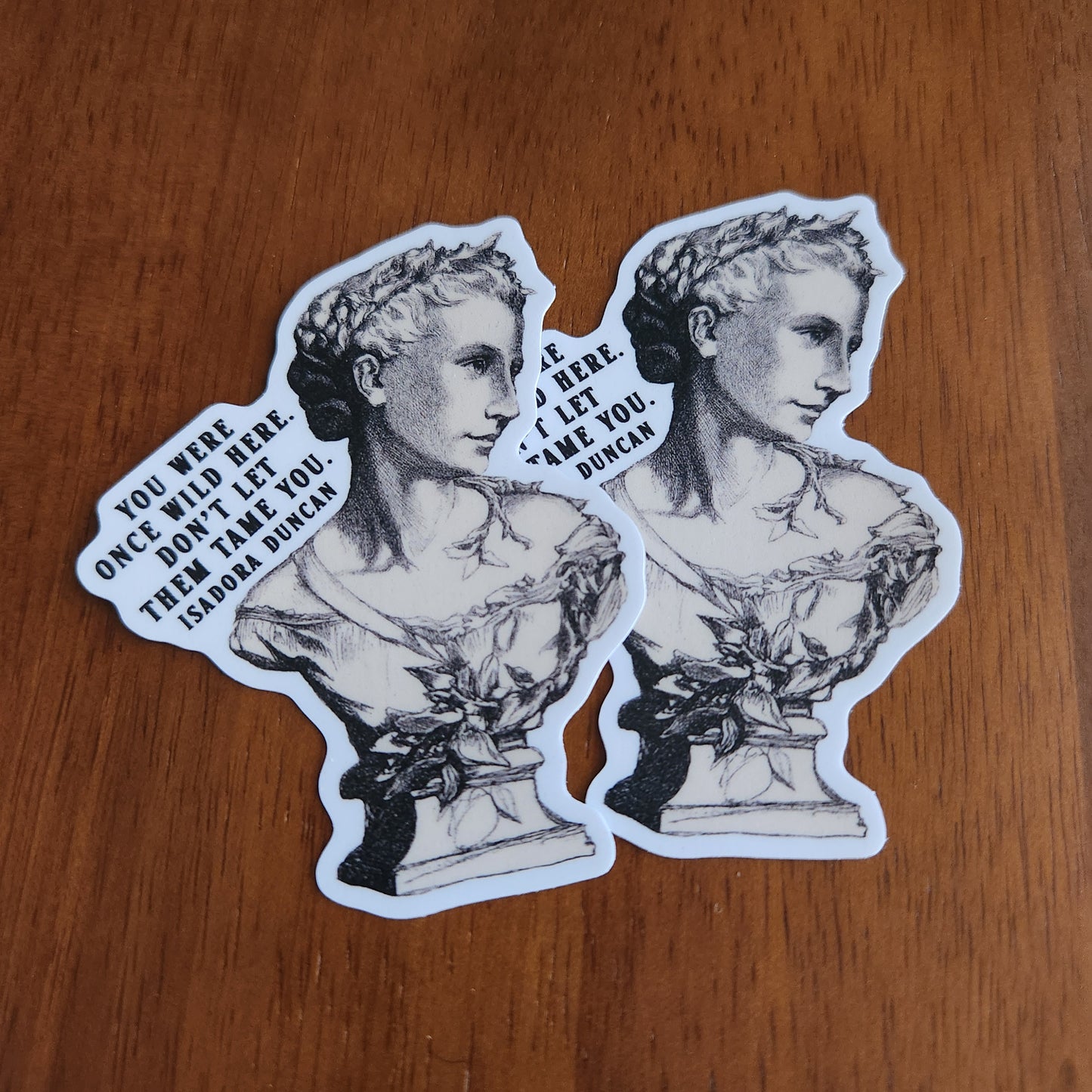 Literary Quote Sticker – “You Were Once Wild Here”