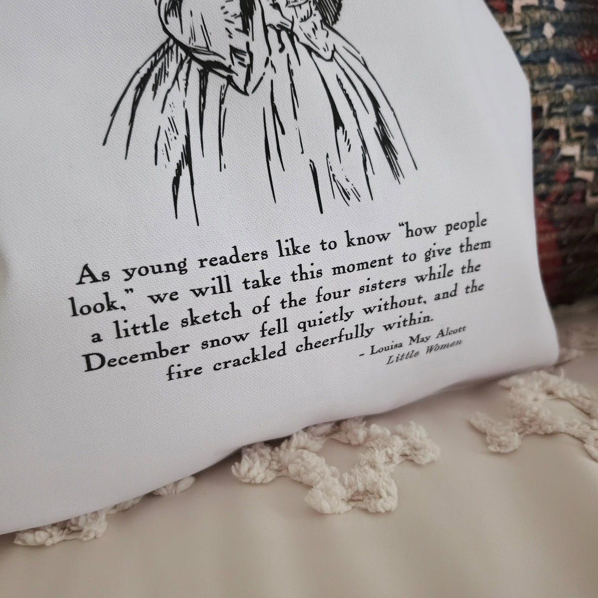 Little Women Literary Cotton Canvas Tote Bag