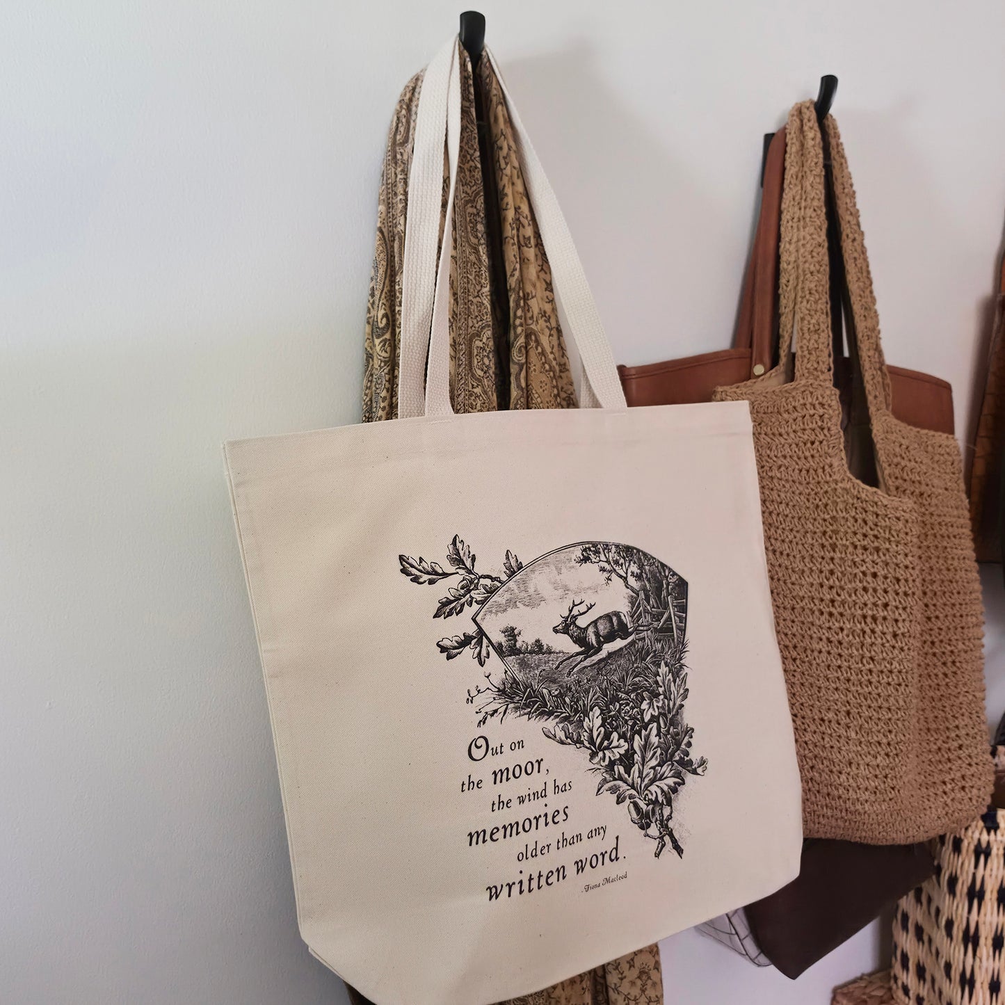 Out on the Moor Oversized Tote Bag