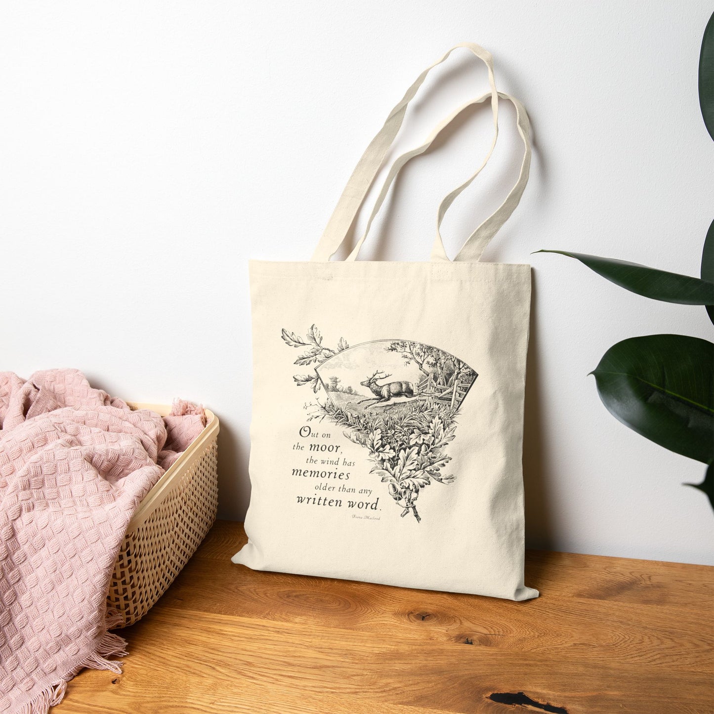 Out on the Moor Cotton Canvas Tote Bag