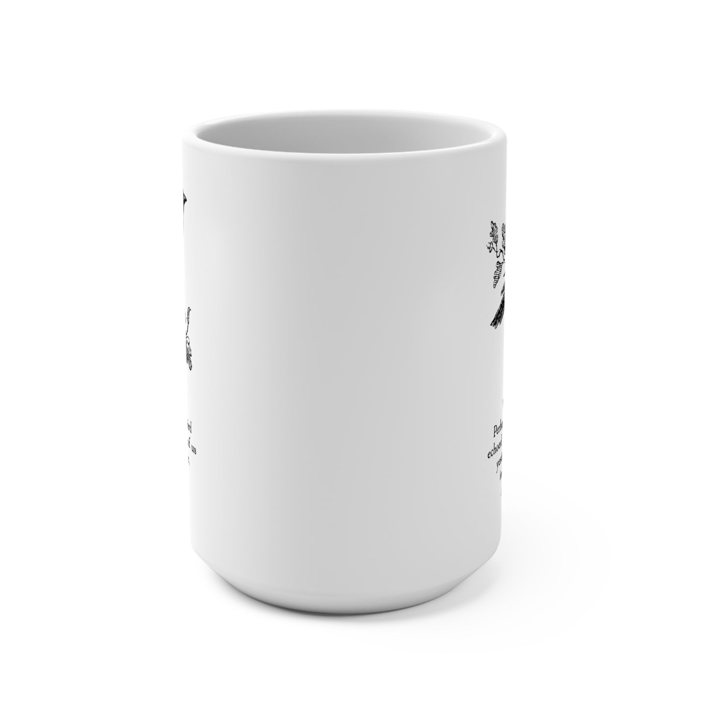The Same Bird Mug – Rilke Quote with Vintage Bird Illustration