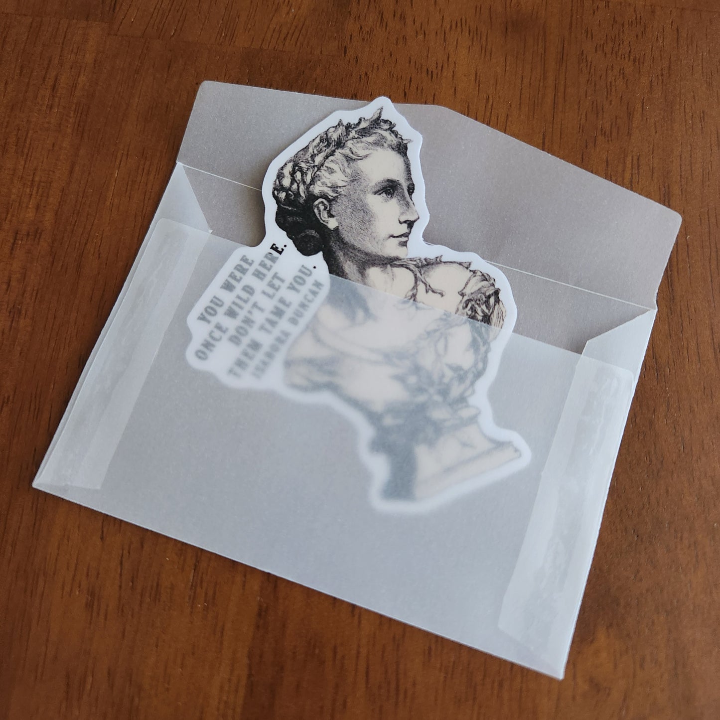 Literary Quote Sticker – “You Were Once Wild Here”