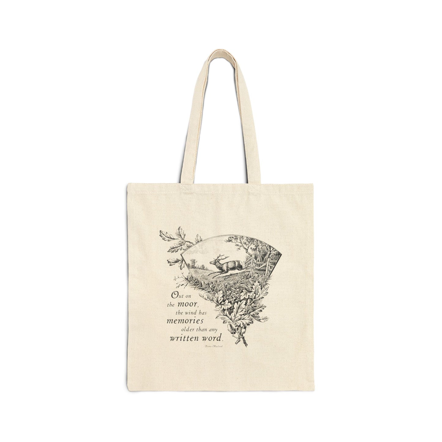 Out on the Moor Cotton Canvas Tote Bag
