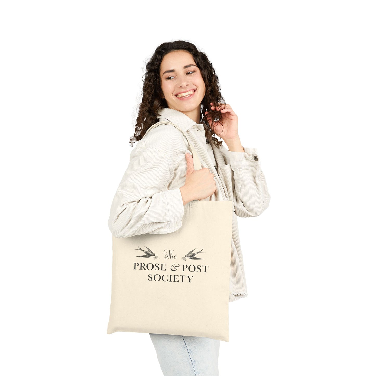 The Prose & Post Society Cotton Canvas Tote Bag