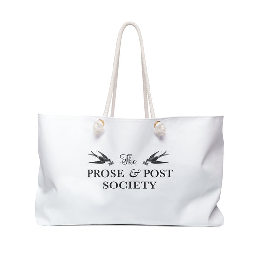 The Prose & Post Society Weekender Tote Bag