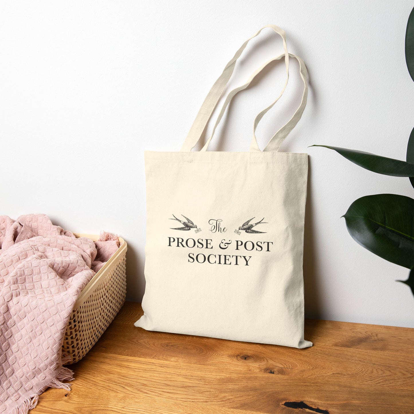 The Prose & Post Society Cotton Canvas Tote Bag