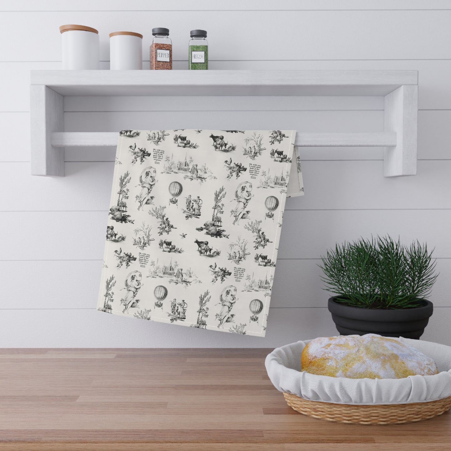 Catch Hold of the Moon Cotton Tea Towel