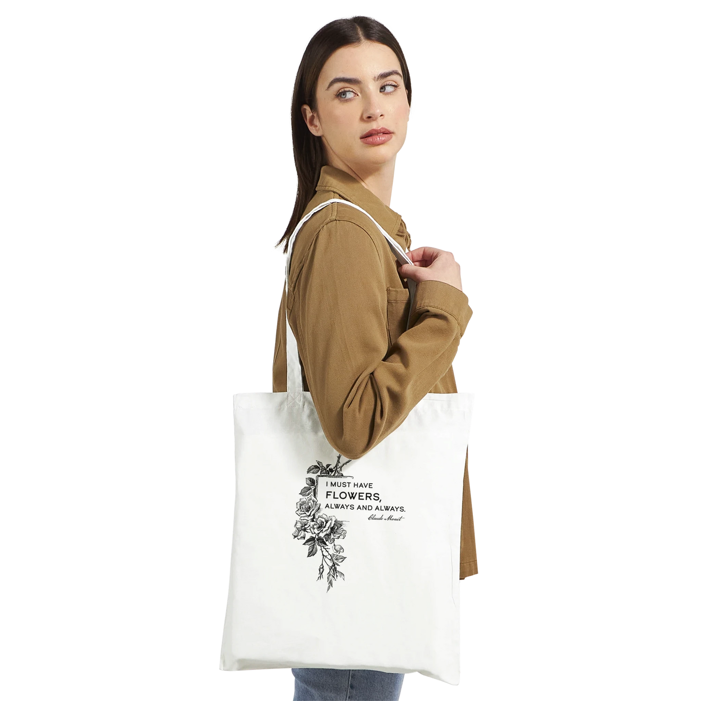 I Must Have Flowers Tote Bag – Claude Monet Vintage Art
