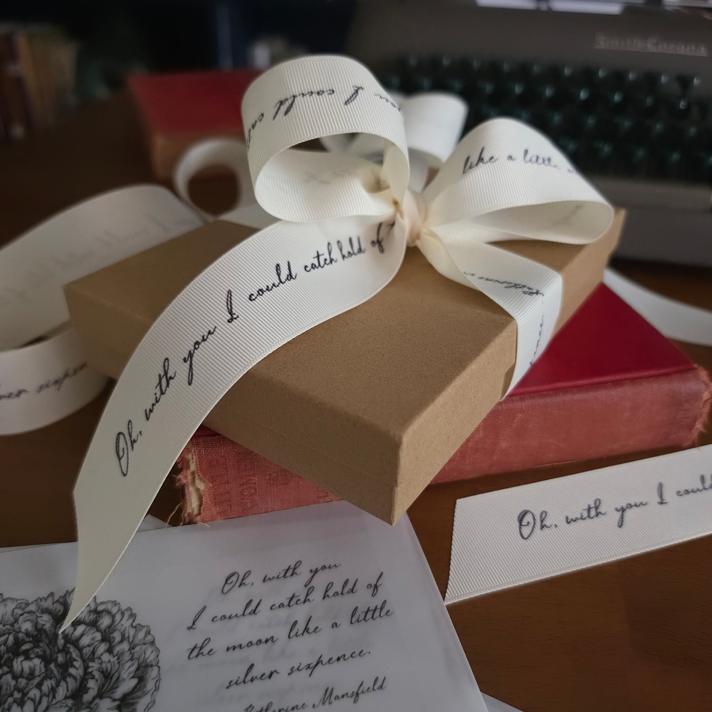 Literary Quote Ribbon — Backstock Sale