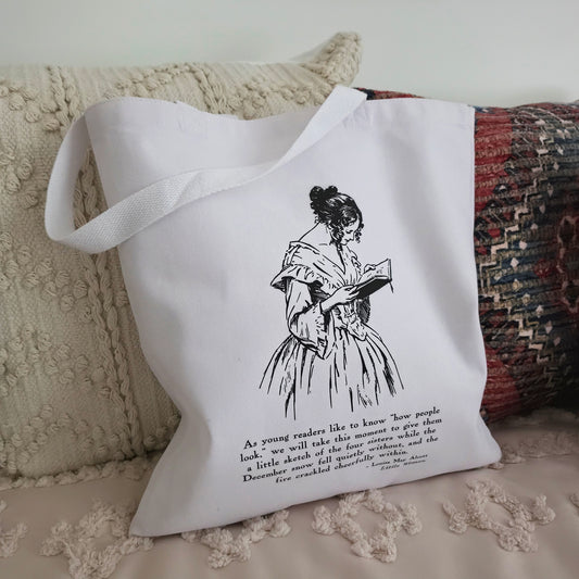 Little Women Literary Cotton Canvas Tote Bag