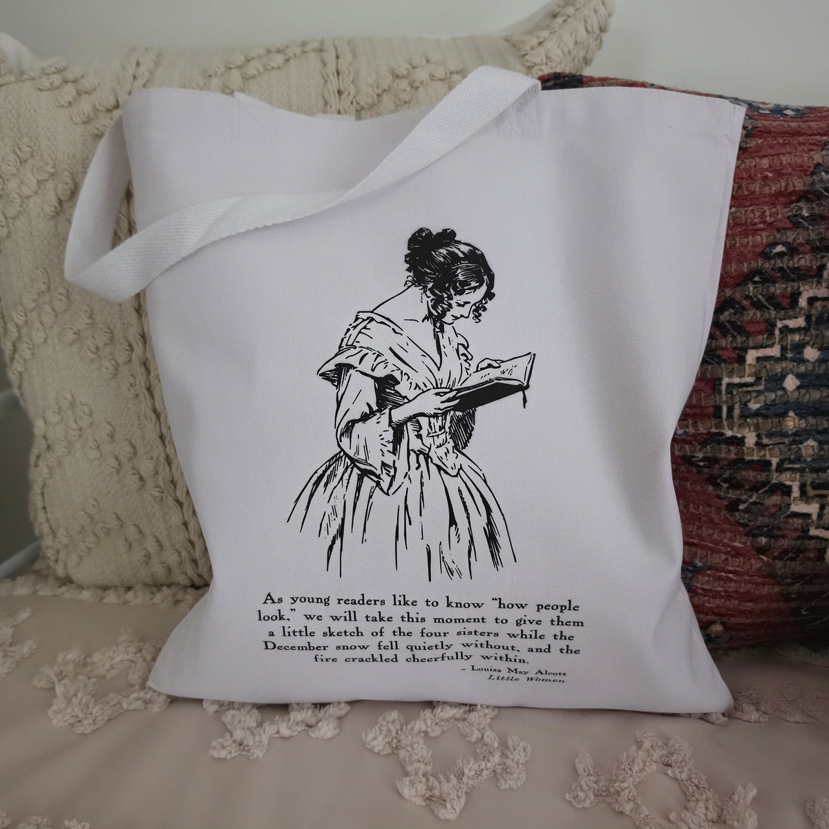 Little Women Literary Cotton Canvas Tote Bag
