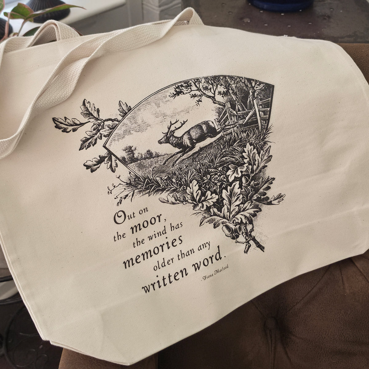 Out on the Moor Oversized Tote Bag