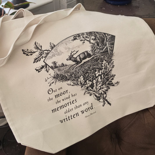 Out on the Moor Oversized Tote Bag