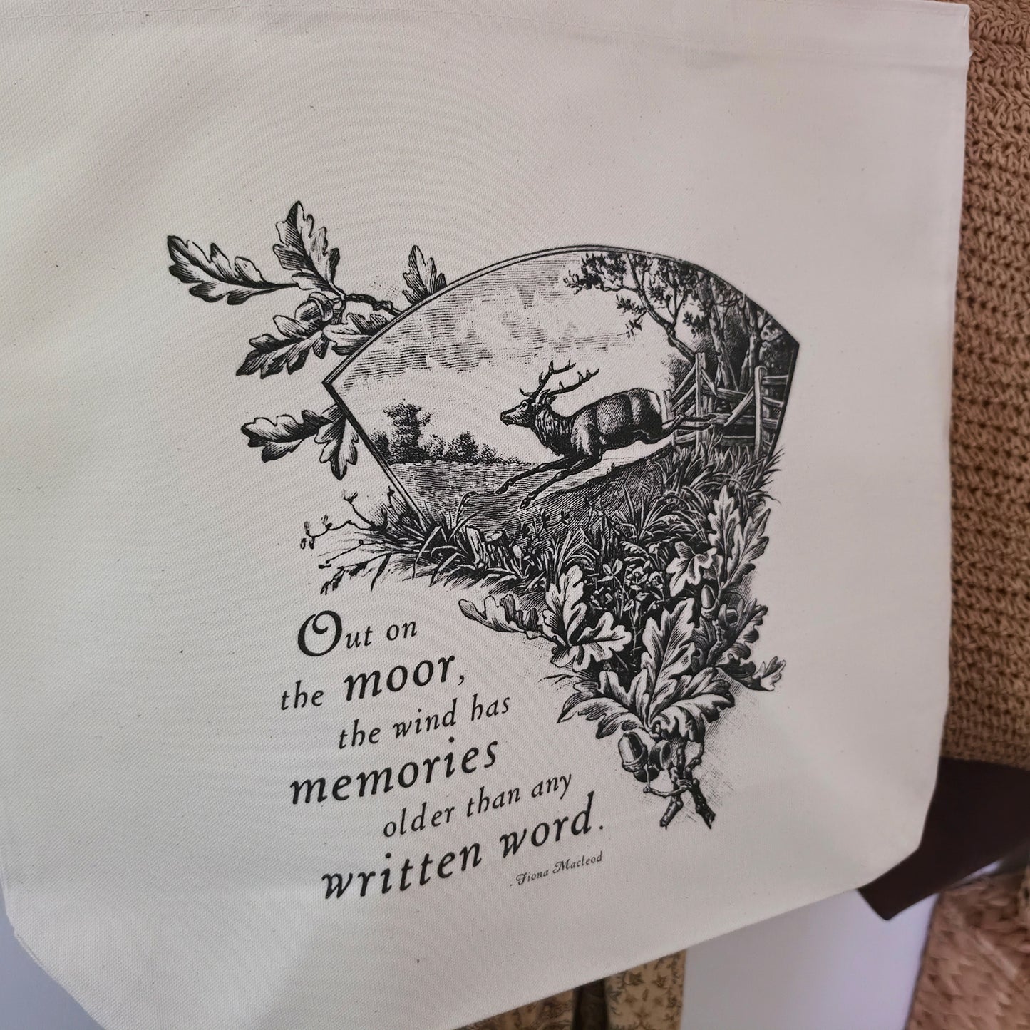 Out on the Moor Oversized Tote Bag