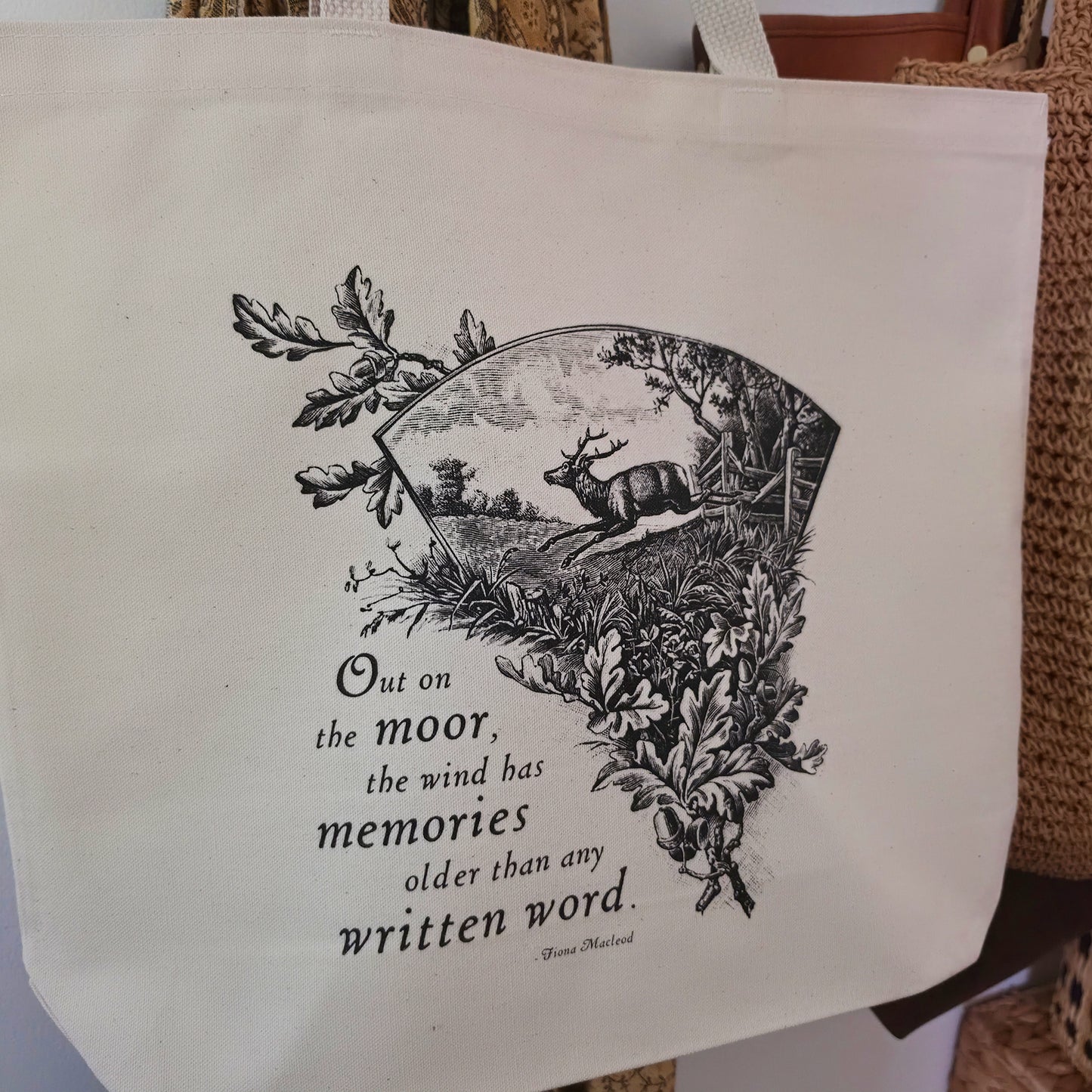 Out on the Moor Oversized Tote Bag