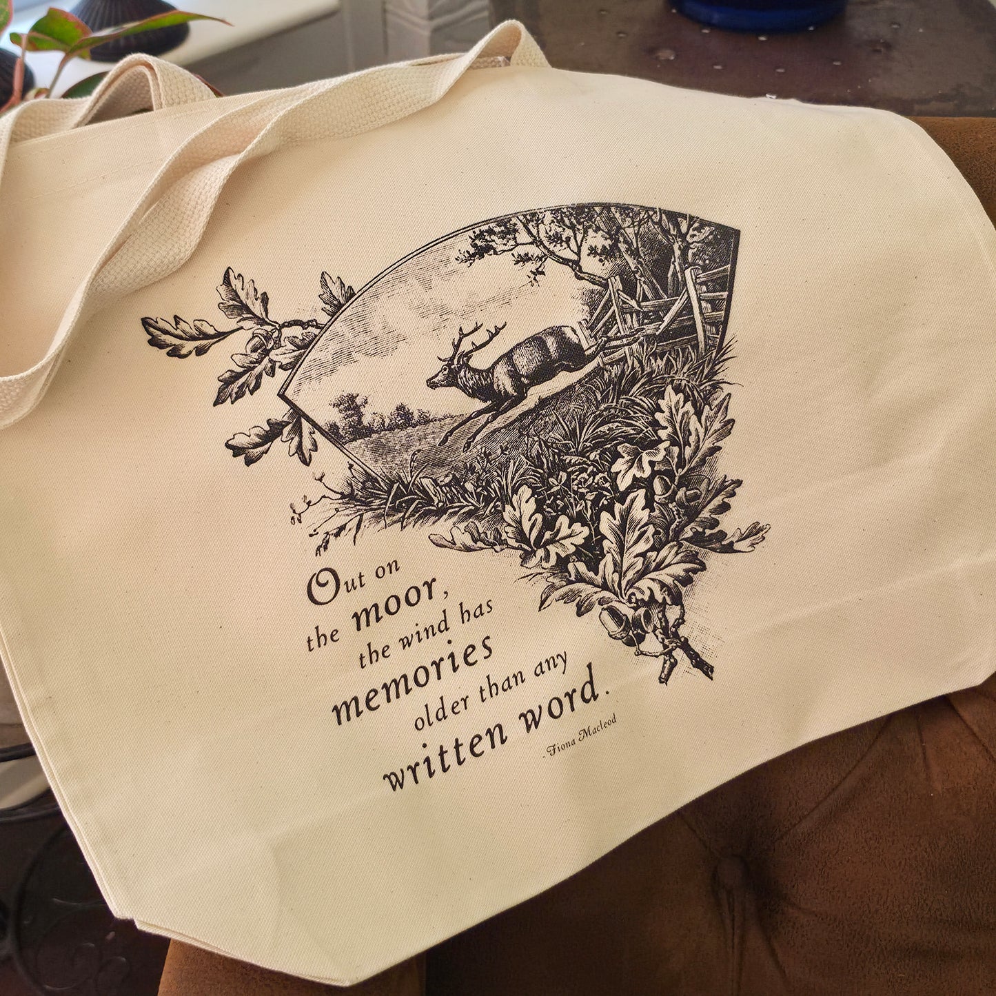 Out on the Moor Oversized Tote Bag