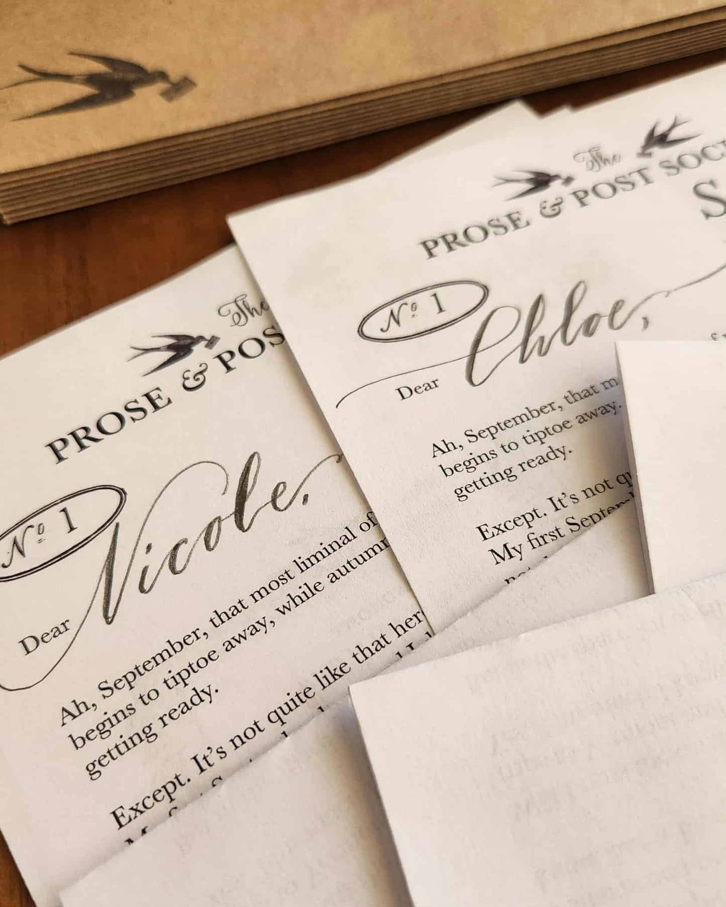 The Prose & Post Society Mail Club