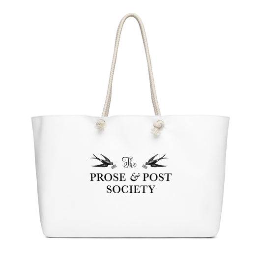 The Prose & Post Society Weekender Tote