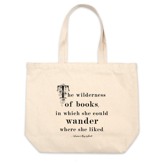 The Wilderness of Books Oversized Tote