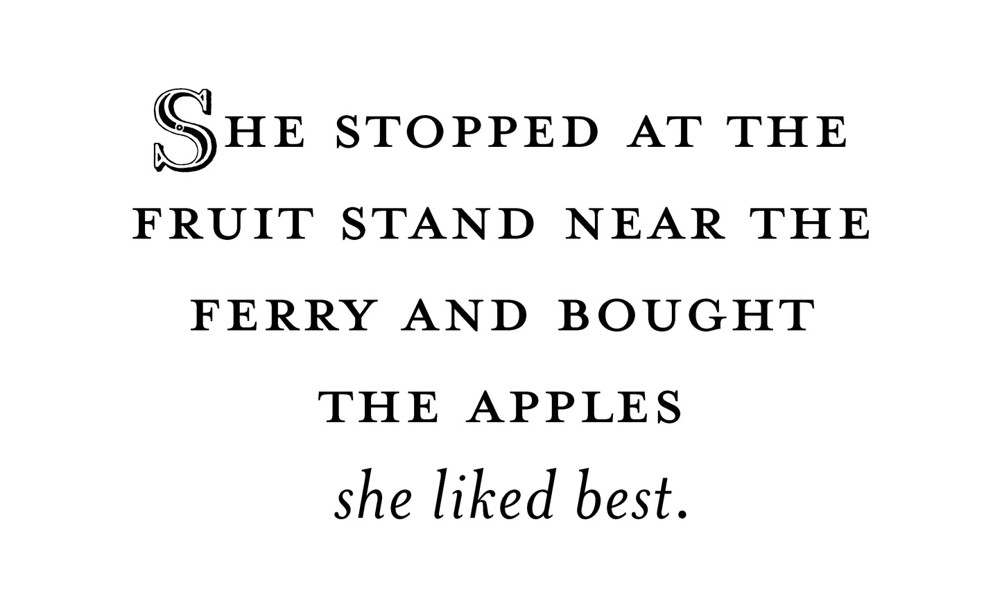 The Ferry Apple Water Bottle