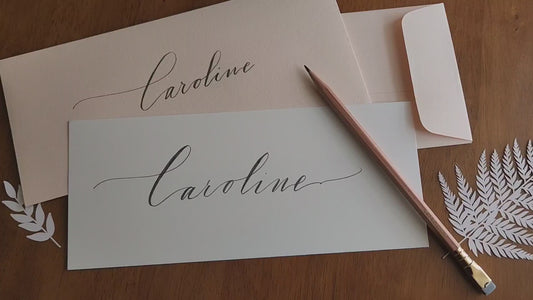 Your Name in Calligraphy + Pencil (Bundle)